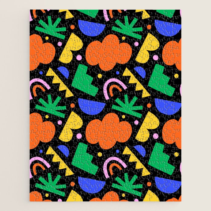 Creative colorful organic shape art pattern Jigsaw Puzzle Gallery Image 1