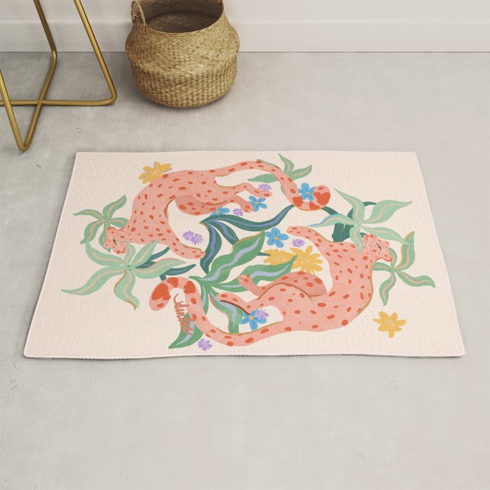 Blush Cheetahs  Rug Gallery Image 1