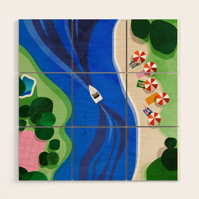 Cruising on a summer day Wood Wall Art Gallery Image 1