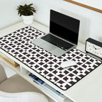 Floral Tiles / Lino Print Desk Mat Gallery Image 2