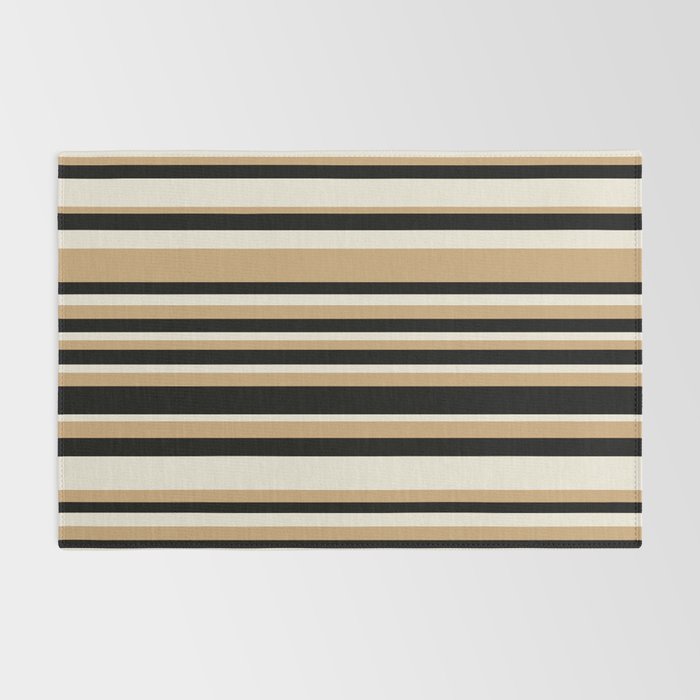 Classic Stripes VII - Neutral Vintage Rug Gallery Image 2