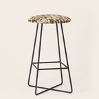 Pure Strokes #3 / Brown & Blue Stool Gallery Image 1