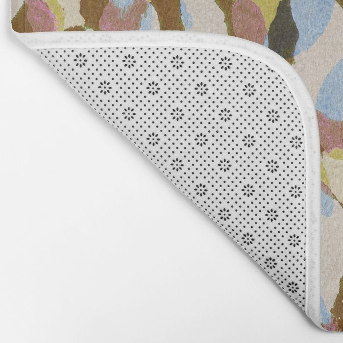 Pure Strokes #3 / Brown & Blue Bath Mat Gallery Image 2