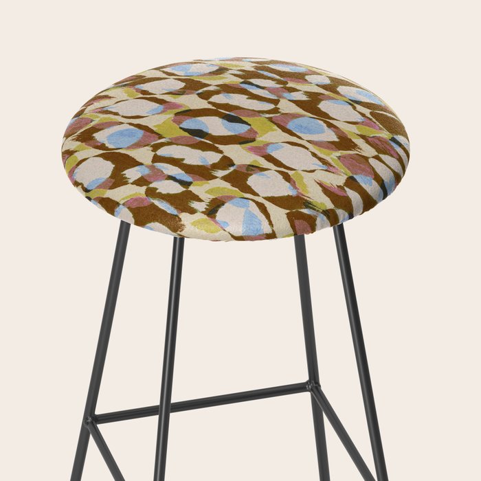 Pure Strokes #3 / Brown & Blue Stool Gallery Image 2