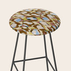 Pure Strokes #3 / Brown & Blue Stool Gallery Image 2