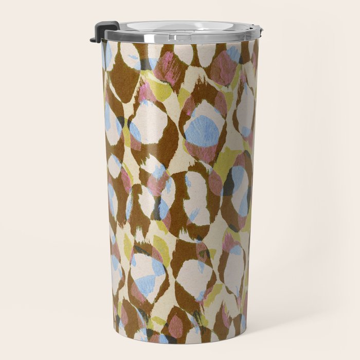 Pure Strokes #3 / Brown & Blue Travel Mug Gallery Image 3