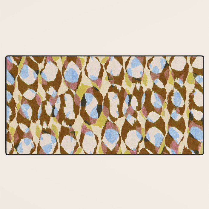 Pure Strokes #3 / Brown & Blue Desk Mat Gallery Image 3