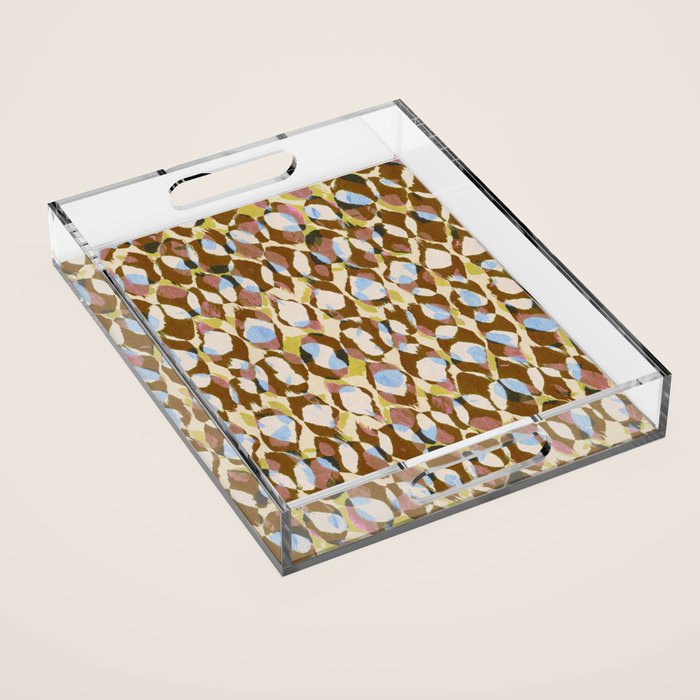 Pure Strokes #3 / Brown & Blue Acrylic Tray Gallery Image 1