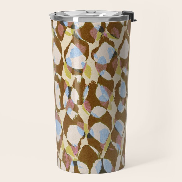 Pure Strokes #3 / Brown & Blue Travel Mug Gallery Image 2