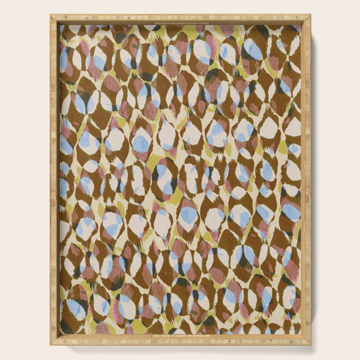 Pure Strokes #3 / Brown & Blue Serving Tray Gallery Image 1