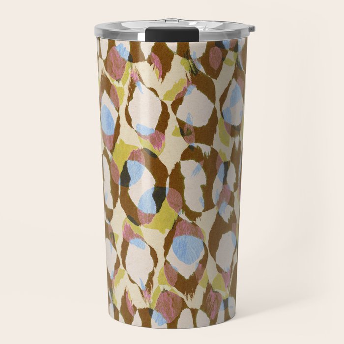 Pure Strokes #3 / Brown & Blue Travel Mug Gallery Image 1