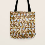 Pure Strokes #3 / Brown & Blue Tote Bag Gallery Image 1