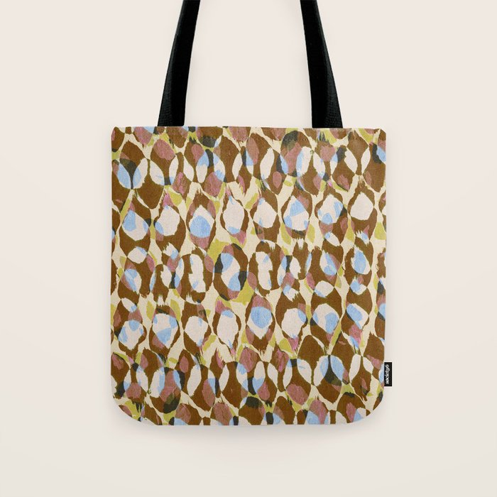 Pure Strokes #3 / Brown & Blue Tote Bag Gallery Image 1