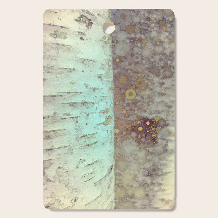Autumn Birch Tree Abstract Cutting Board Gallery Image 1