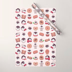 Cookie & cream & penguin - pink pattern Wrapping Paper Gallery Image 1