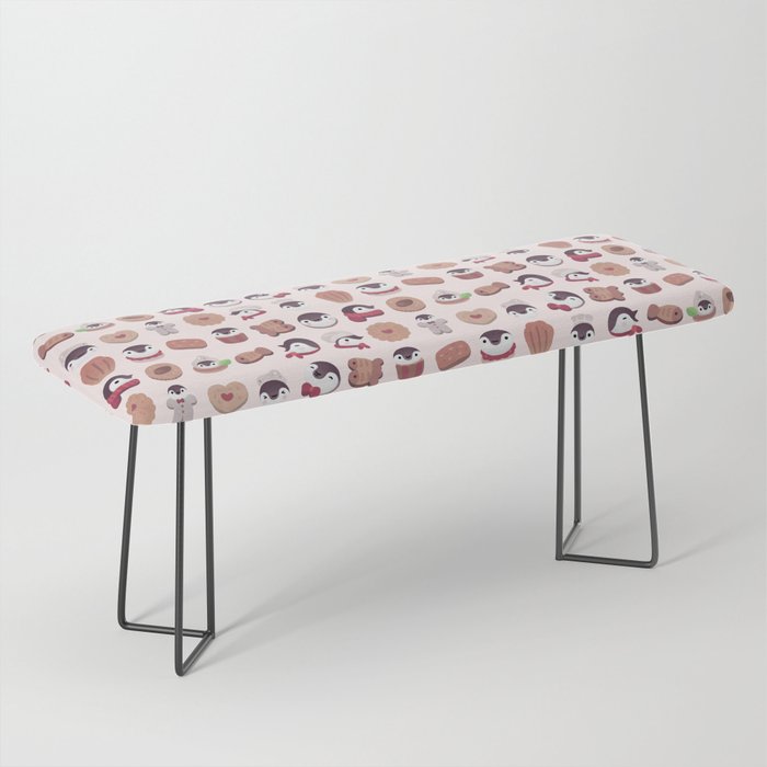 Cookie & cream & penguin - pink pattern Bench Gallery Image 1