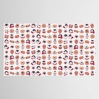 Cookie & cream & penguin - pink pattern Tablecloth Gallery Image 2