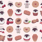 Cookie & cream & penguin - pink pattern Coffee Mug Gallery Image 2