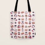 Cookie & cream & penguin - pink pattern Tote Bag Gallery Image 1
