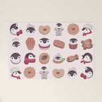 Cookie & cream & penguin - pink pattern Welcome Mat Gallery Image 1