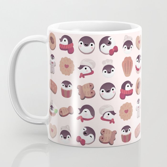 Cookie & cream & penguin - pink pattern Coffee Mug Gallery Image 3
