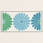 Retro Summer Daisies VI Desk Mat Gallery Image 3