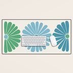 Retro Summer Daisies VI Desk Mat Gallery Image 1
