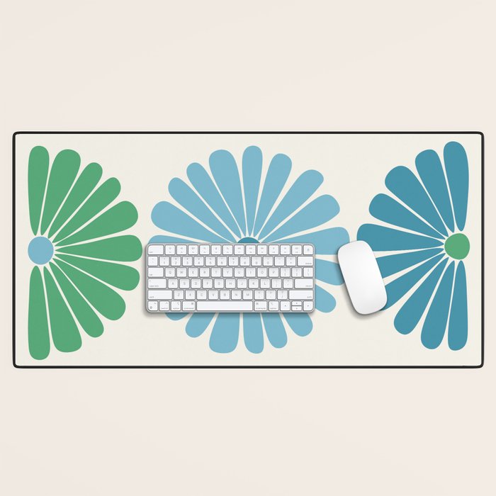 Retro Summer Daisies VI Desk Mat Gallery Image 1