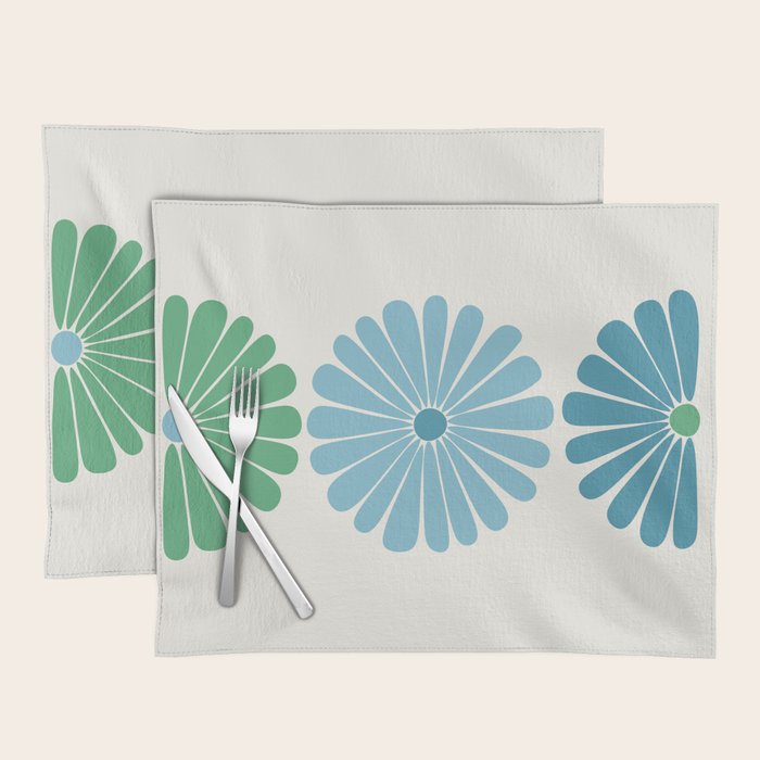 Retro Summer Daisies VI Placemat Gallery Image 1