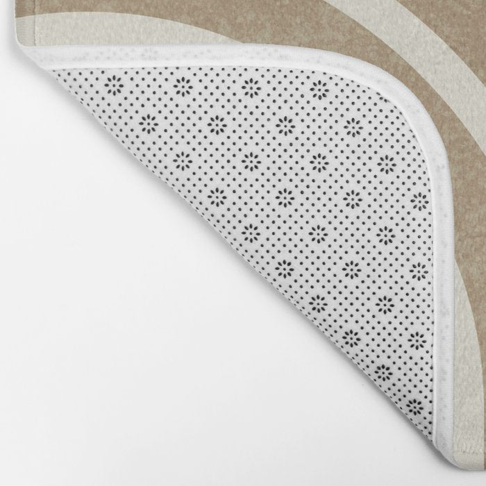 Mid-Century Modern - Orange Sun and Rainbow Bath Mat Gallery Image 2