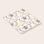 Queen Bee - Lavander Purple and Yellow Notebook Gallery Image 2
