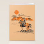 Old Western Cowboy Stationery Card Gallery Image 2