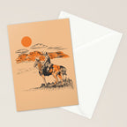 Old Western Cowboy Stationery Card Gallery Image 2