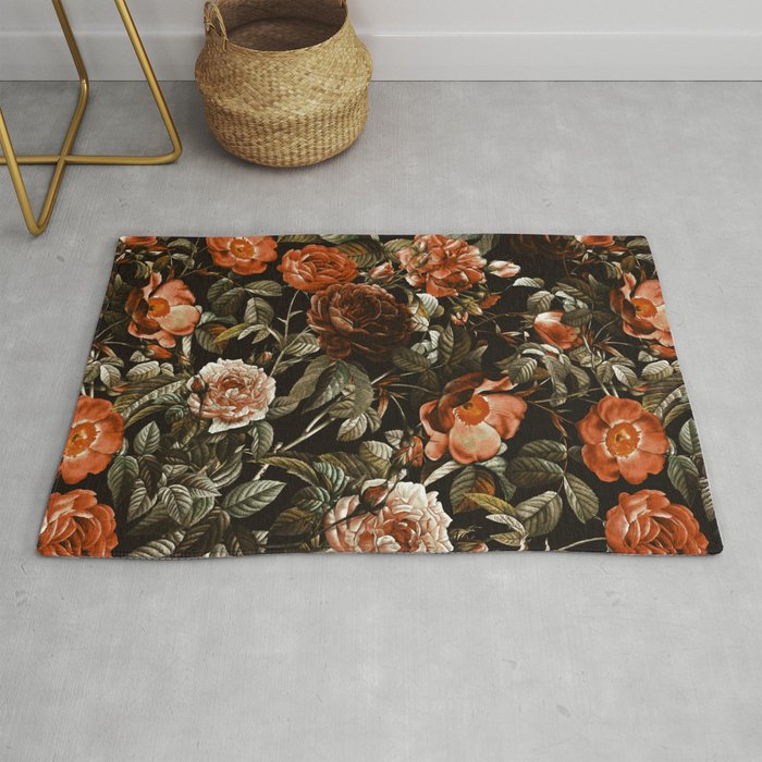 Autumn Winter Flowers Rug Gallery Image 1