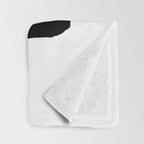 Mod Ink White Background Throw Blanket Gallery Image 3