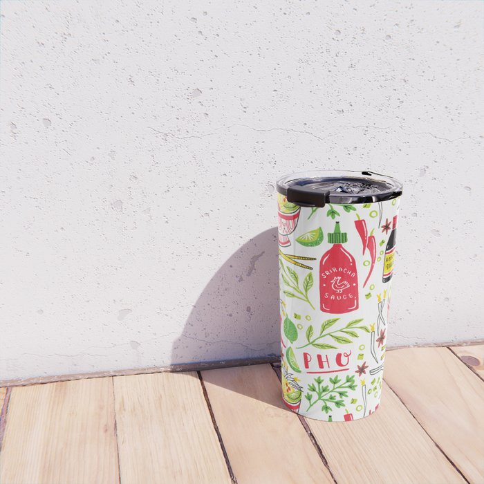 Vietnamese Pho Soup Sriracha Travel Mug Gallery Image 4