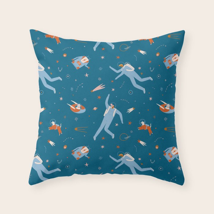 Space adventure Throw Pillow Gallery Image 6