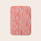 Dopamine Zebra Stripe Animal Print In Red Bath Mat Gallery Image 1