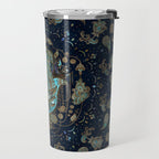 Hamsa Hand -Hand of Fatima Blue Gemstones Travel Mug Gallery Image 2