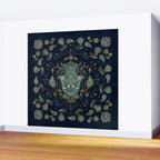 Hamsa Hand -Hand of Fatima Blue Gemstones Wall Mural Gallery Image 2