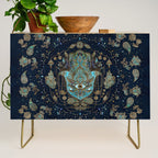 Hamsa Hand -Hand of Fatima Blue Gemstones Credenza Gallery Image 1