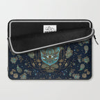 Hamsa Hand -Hand of Fatima Blue Gemstones Laptop Sleeve Gallery Image 2