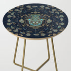 Hamsa Hand -Hand of Fatima Blue Gemstones Side Table Gallery Image 2
