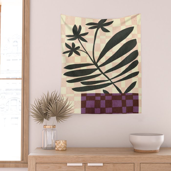 Abstract-botanical 45 Wall Tapestry Gallery Image 2