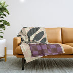 Abstract-botanical 45 Throw Blanket Gallery Image 1
