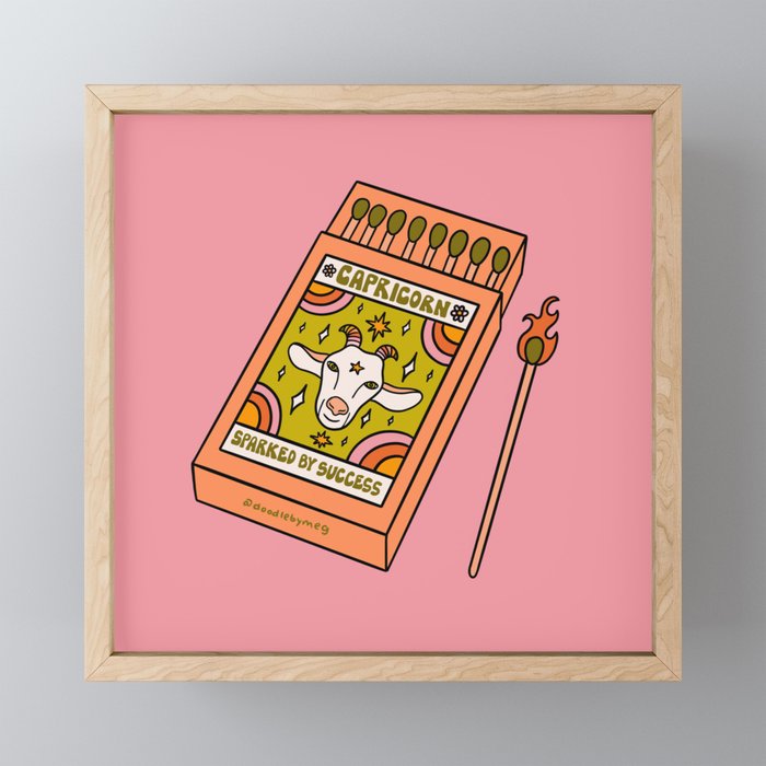 Capricorn Matchbox Mini Art Print Gallery Image 1