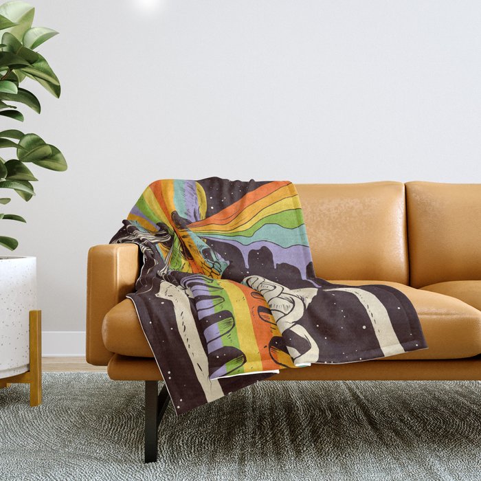 Dark Side of Existence Throw Blanket Gallery Image 1