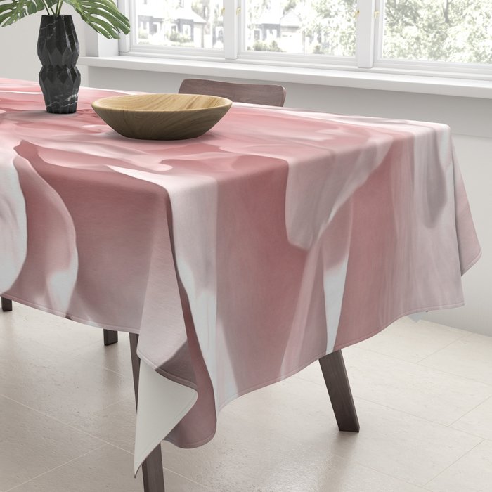 Pink Blush Rose Tablecloth Gallery Image 3