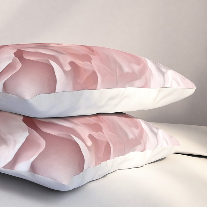 Pink Blush Rose Pillow Sham Gallery Image 3
