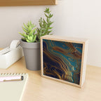 Peacock Ocean Mini Art Print Gallery Image 2